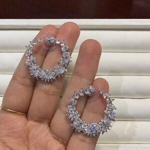 ALDO Silver Crystal Stud Earrings